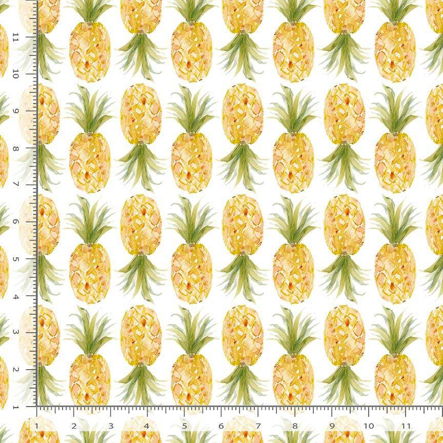Pineapple Fabric - 100% Cotton - Dear Stella - Tropical Fruit Food