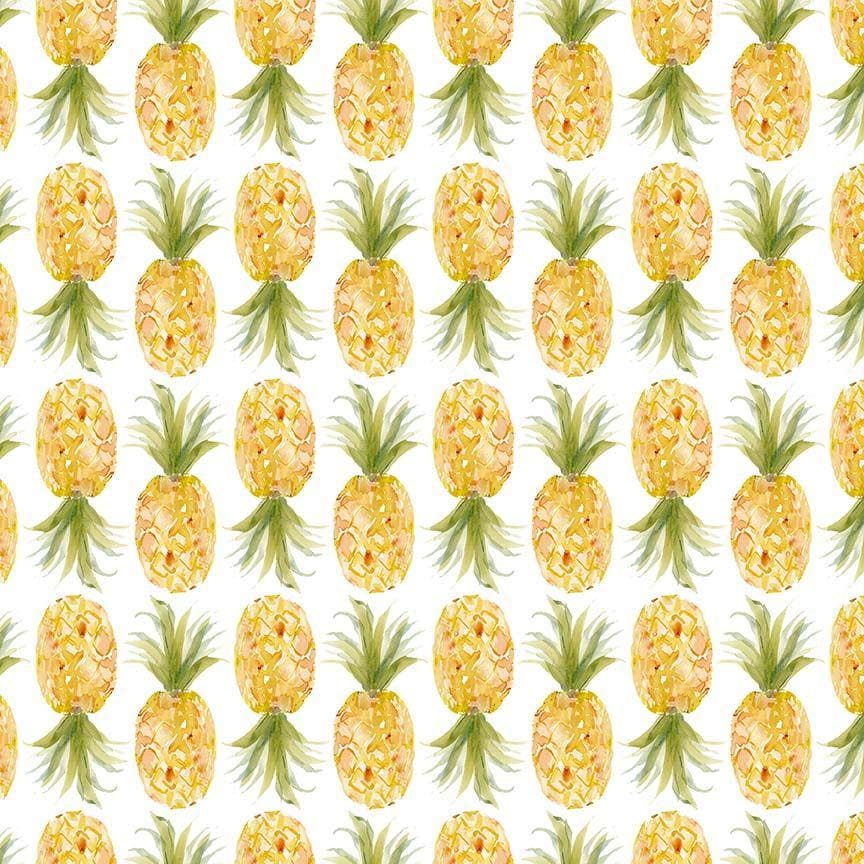 Pineapple Fabric - 100% Cotton - Dear Stella - Tropical Fruit Food