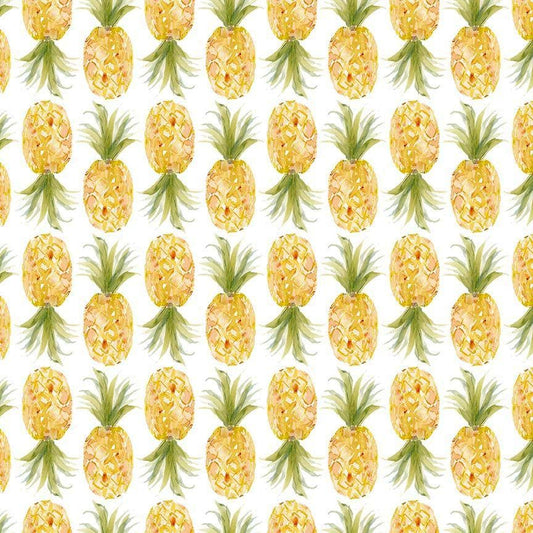 Pineapple Fabric - 100% Cotton - Dear Stella - Tropical Fruit Food