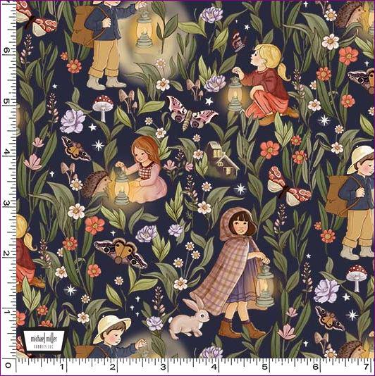 Night Garden - DDC12361-MIDN-D - 100% cotton - Michael Miller