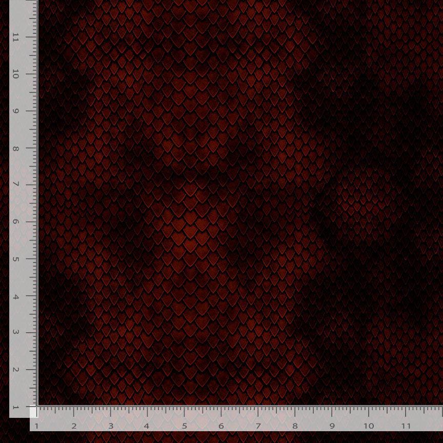 Dragon Scale Fabric - Timeless Treasures - 100% Cotton - Dragon Fire Collection - Dinosaur Skin - CD2443 Brown