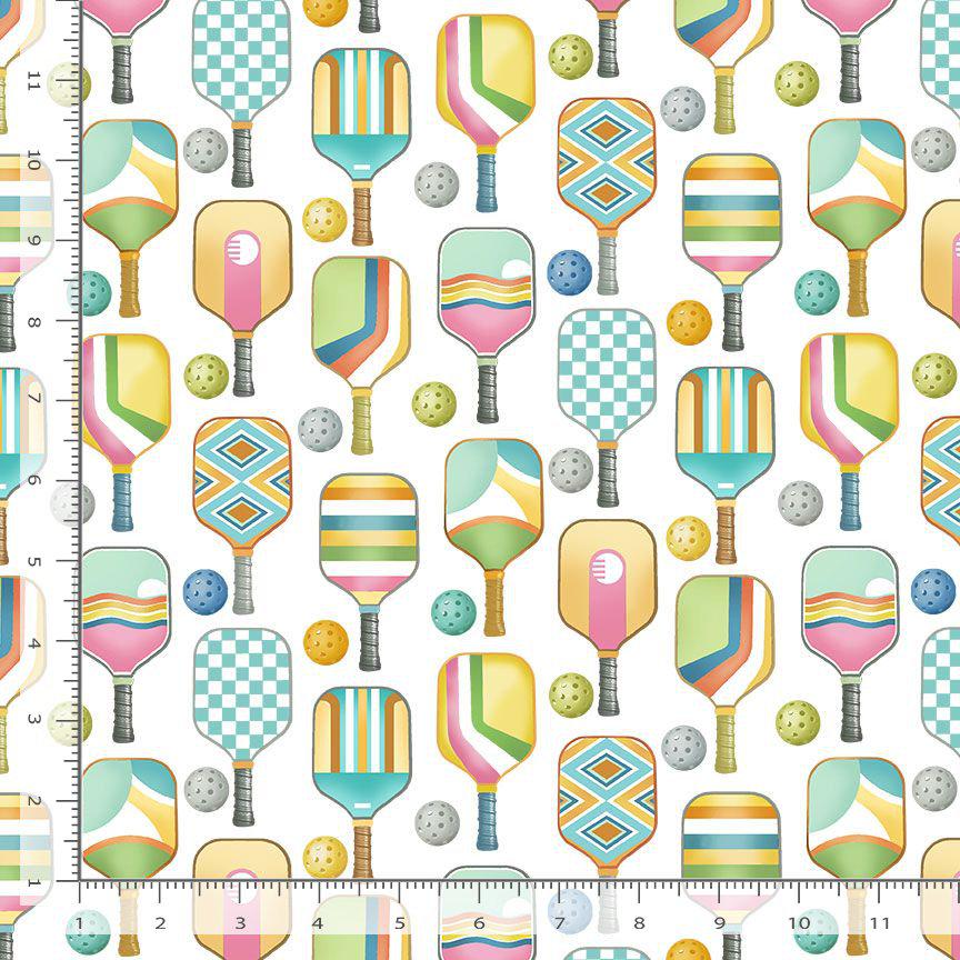Pickleball fabric - 100% Cotton - Timeless Treasures - CD3849