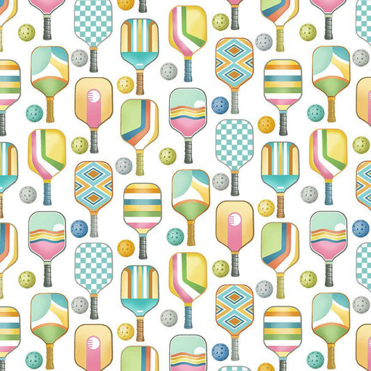 Pickleball fabric - 100% Cotton - Timeless Treasures - CD3849