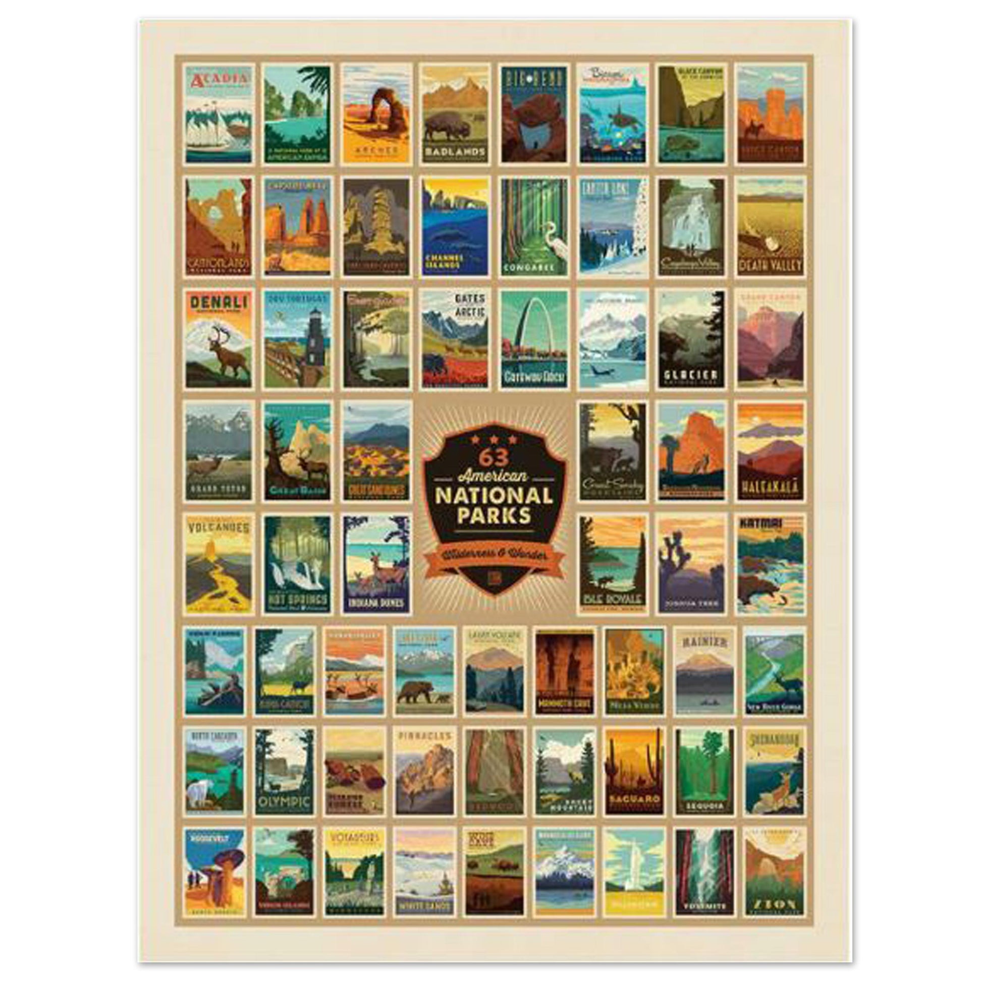 National Parks Wilderness Wonders Fabric Panel 54" x 72" - 100% Cotton - Riley Blake