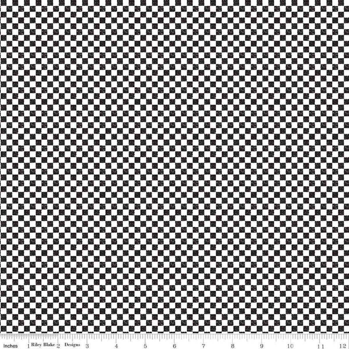Mottled Check fabric - 1/4" check - 100% cotton - Riley Blake C820