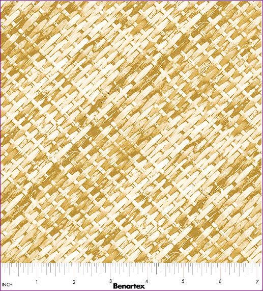 Basketweave fabric - 100% Cotton Fabric - Benartex - Harvest Beauty Fall