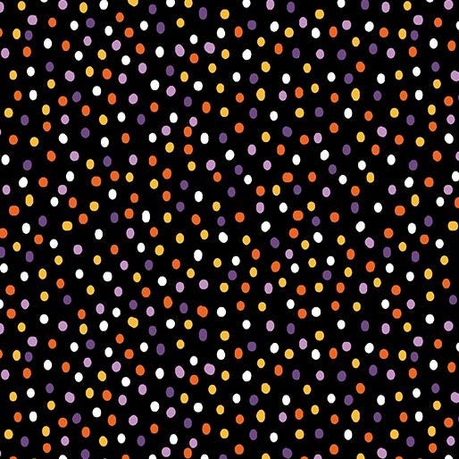 Halloween Dot Fabric - Benartex - Ghostly Soiree - 100% Cotton
