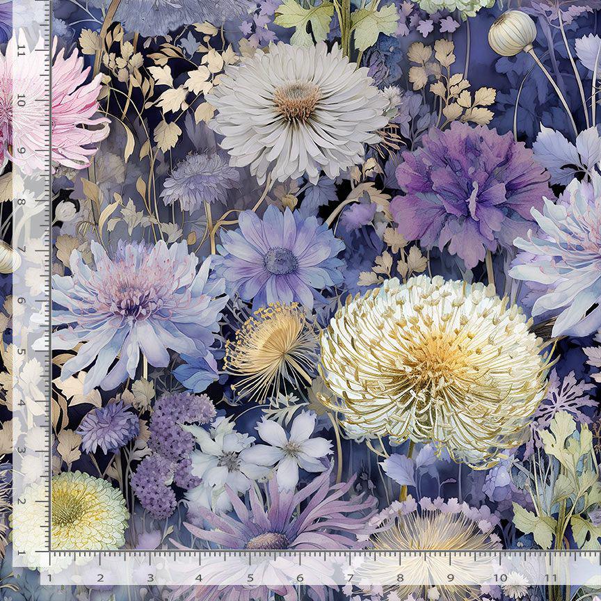 Wild Flower fabric - Mystic Meadows - Timeless Treasures - 100% Cotton