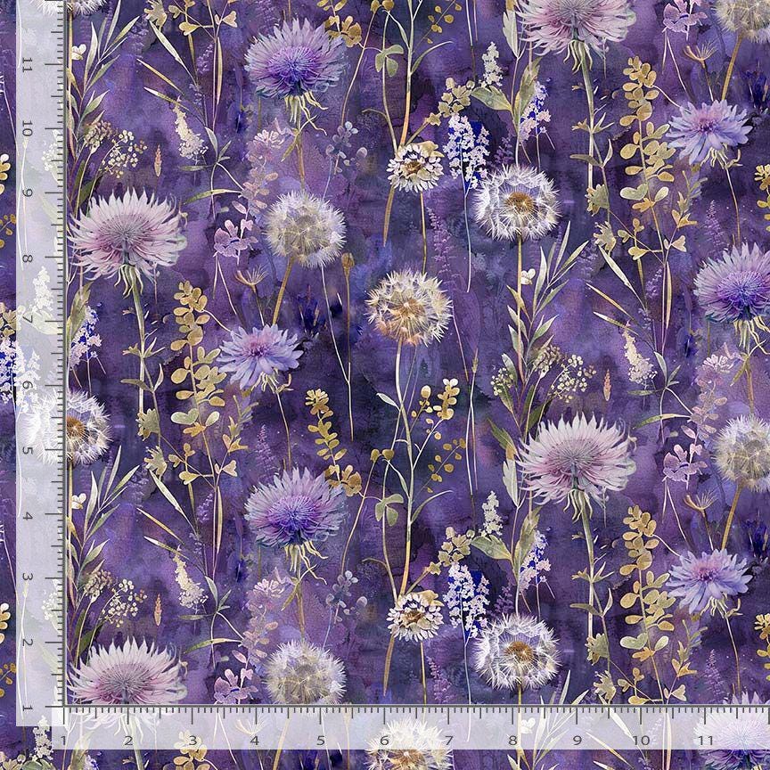 Wild Flower fabric - Mystic Meadows - Timeless Treasures - 100% Cotton