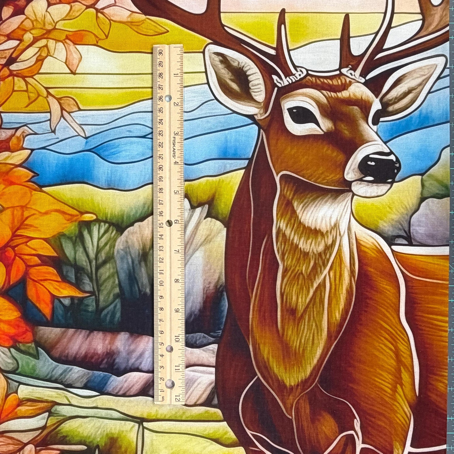 Deer Fabric Panel - 43.5" wide x 36" tall - Camelot - 100% Cotton