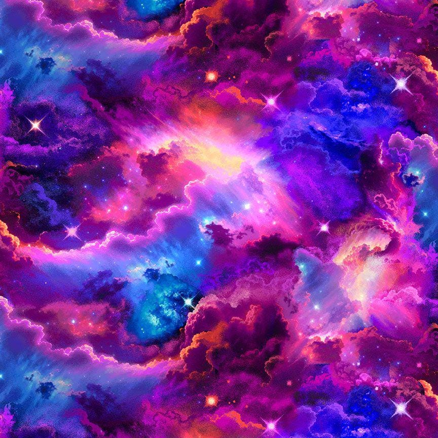 Galaxy Starburst Fabric - Timeless Treasures - 100% Cotton - CD3772