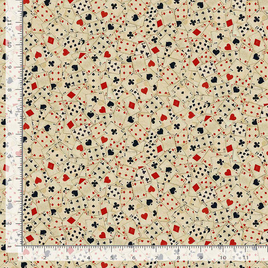 Vintage Playing Cards fabric - Timeless Treasures - 100% cotton - CD4231