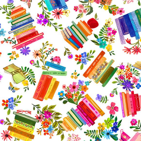 Book Fabric - Books are Magic - 100% Cotton - Michael Miller