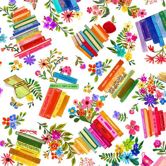 Book Fabric - Books are Magic - 100% Cotton - Michael Miller