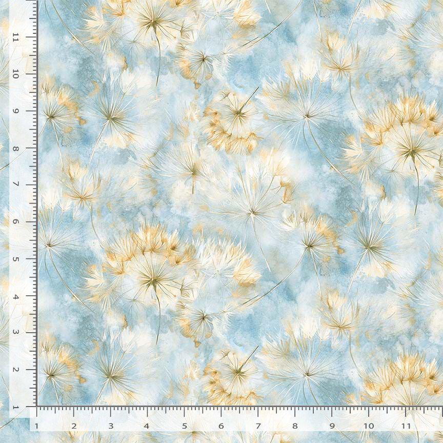 Dandelion Fabric - Mystic Meadow - Timeless Treasures - 100% Cotton - CD4217