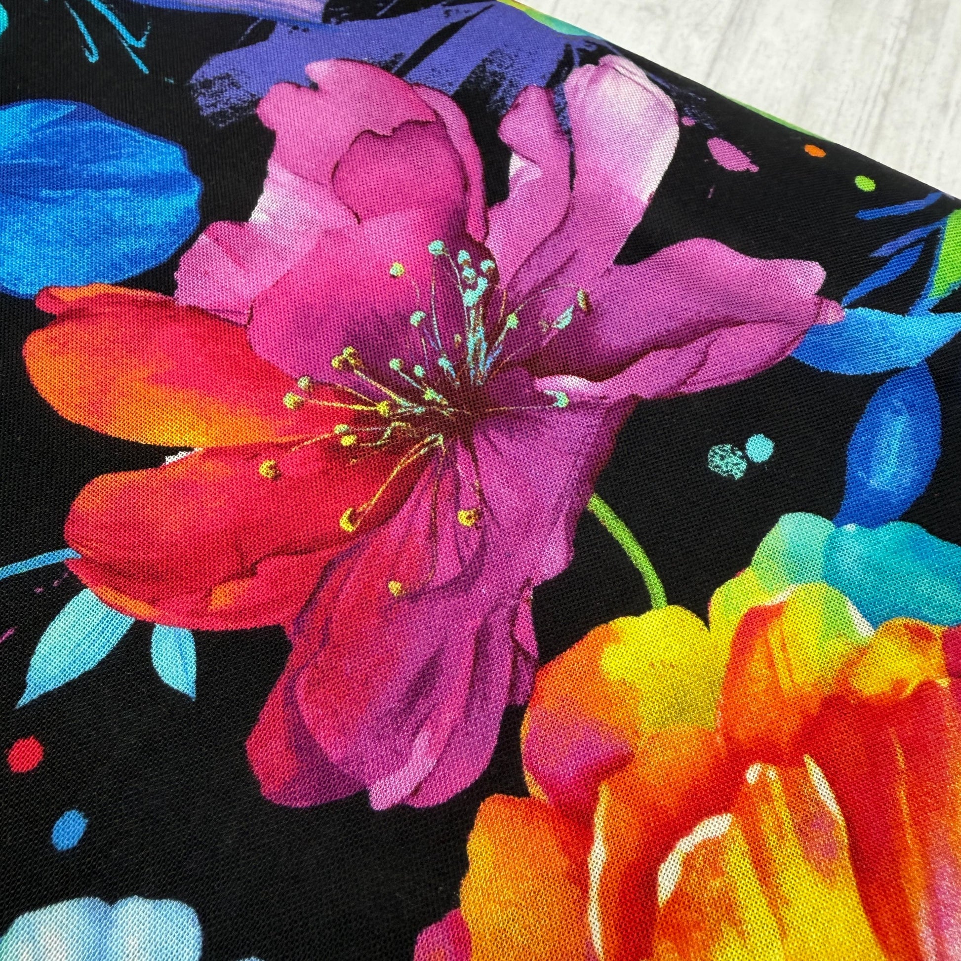Rainbow Floral Fabric - Timeless Treasures - 100% Cotton - CD3816