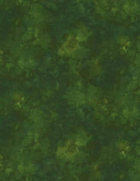 Green Watercolor Blender - Texture - Forest - Timeless Treasures - 100% Cotton - Solid-ish - KIM-C6100 FOREST
