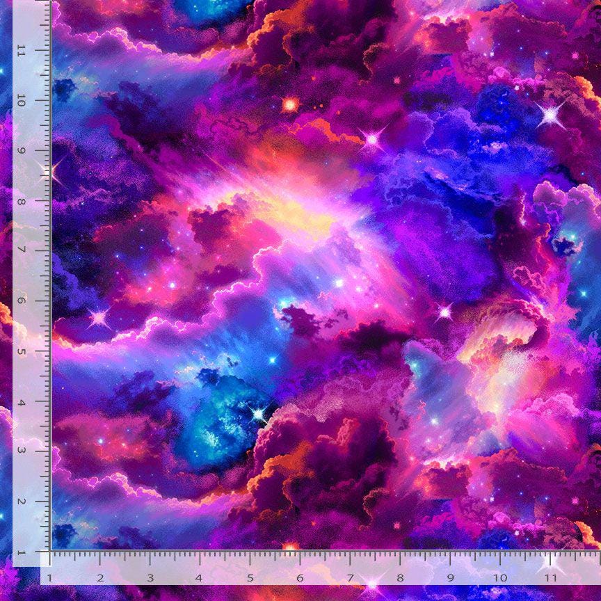 Galaxy Starburst Fabric - Timeless Treasures - 100% Cotton - CD3772