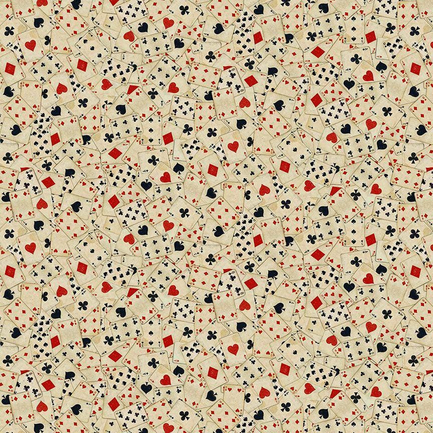 Vintage Playing Cards fabric - Timeless Treasures - 100% cotton - CD4231