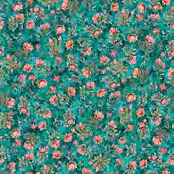 Lotus flower fabric - Serenity Collection by QT - 100% Cotton - 31836 Q