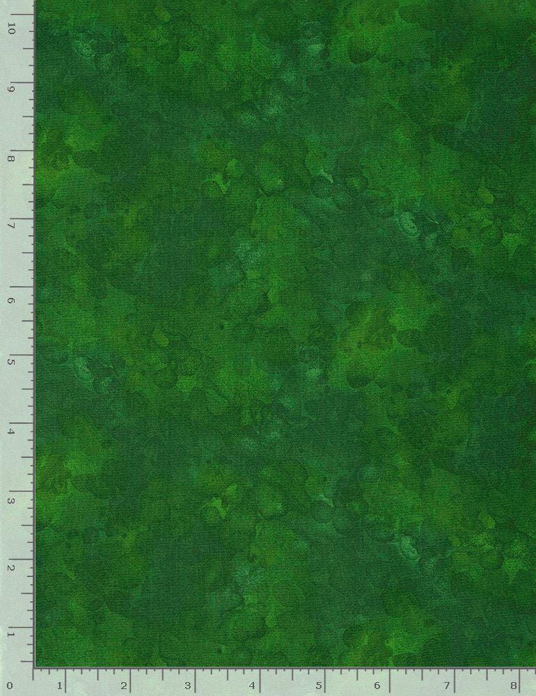 Green Watercolor Blender - Texture - Timeless Treasures - 100% Cotton - Solid-ish - KIM-C6100 Green