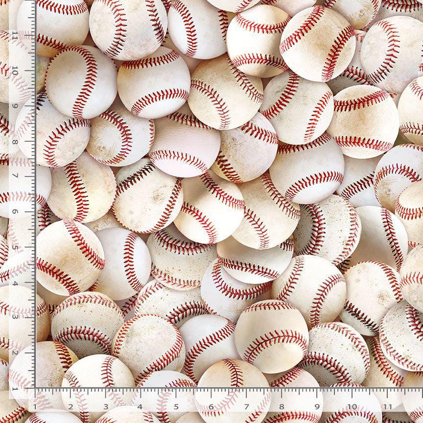 Packed Baseball fabric - 100% Cotton - Timeless Treasures - CD3879