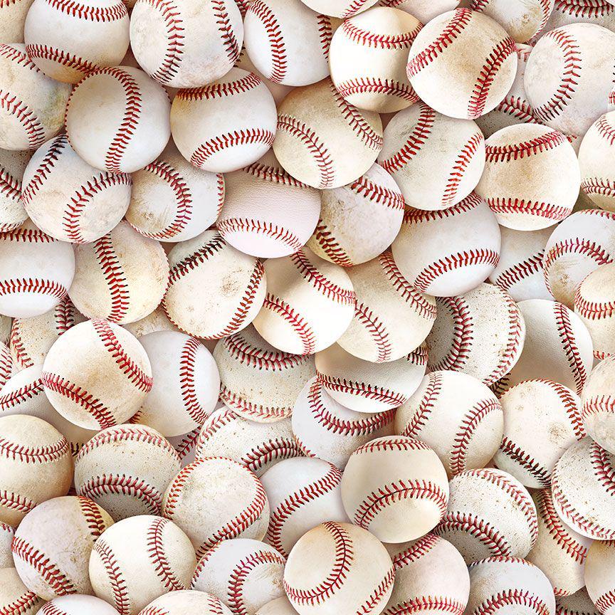 Packed Baseball fabric - 100% Cotton - Timeless Treasures - CD3879