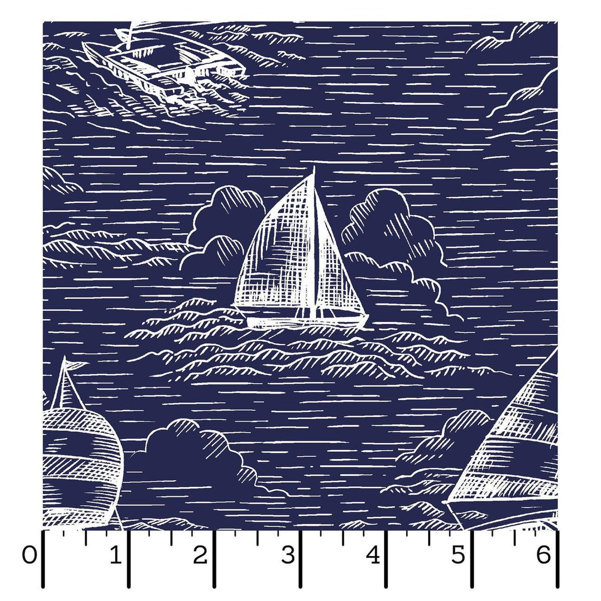 Sailing Fabric - Regatta Days - Maywood Studio - 100% Cotton