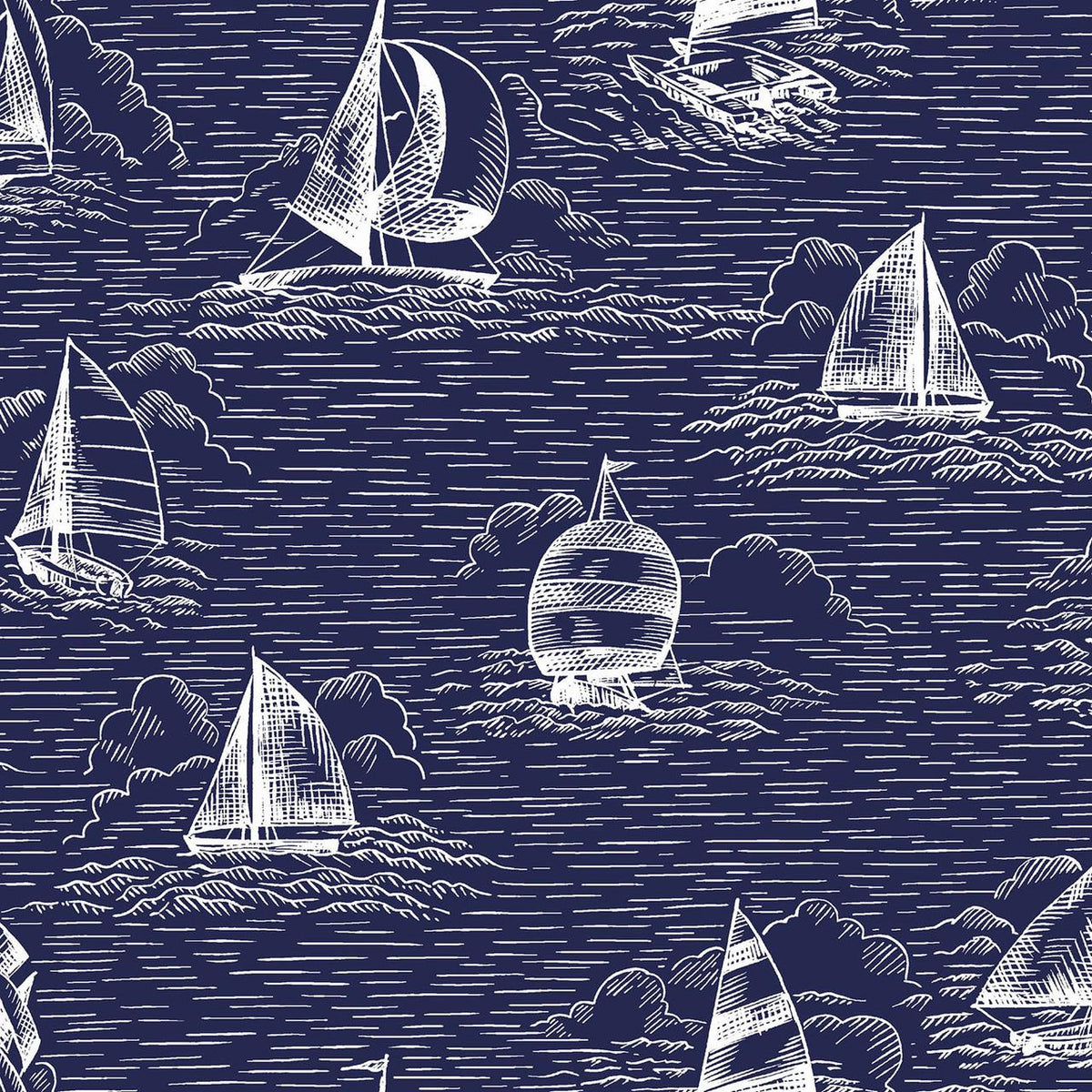 Sailing Fabric - Regatta Days - Maywood Studio - 100% Cotton
