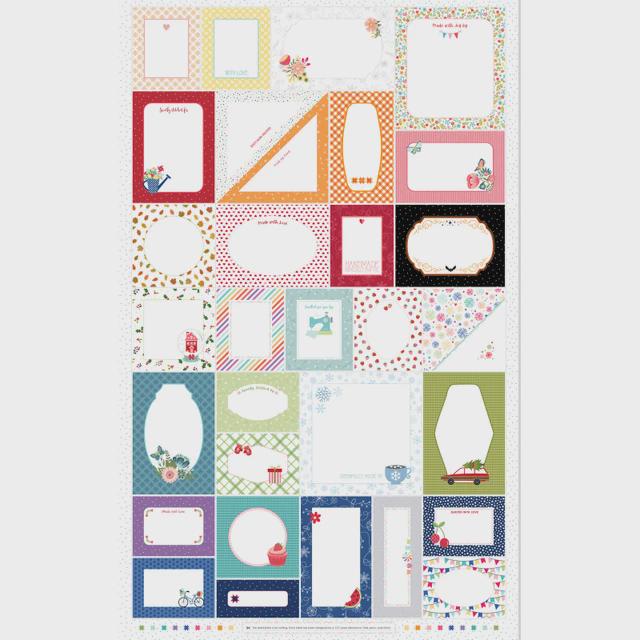 Kimberbell Quilt label panel - 27" x 43" wide - 100% Cotton - Stitched With Love