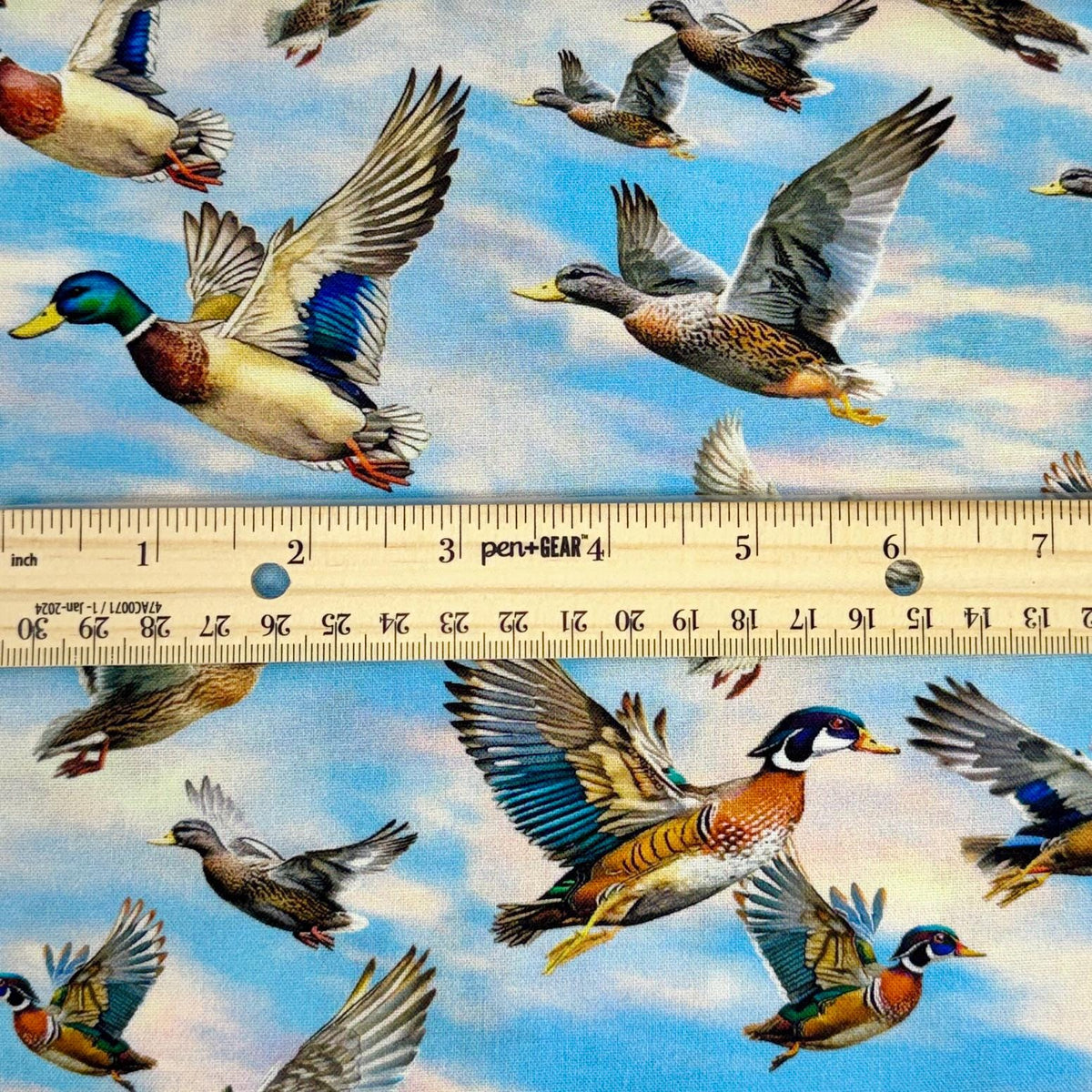 Autumn Flight - Duck Fabric - 100% Cotton - Michael Miller - Autumn Lake - DCX12458-SKYX-D