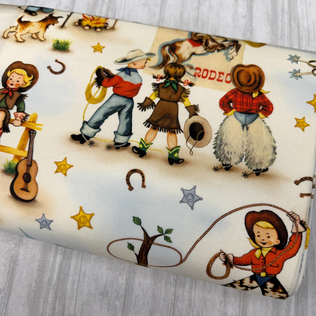 Cowboy Fabric - Home on the Range - Michael Miller - 100% Cotton - CX9458