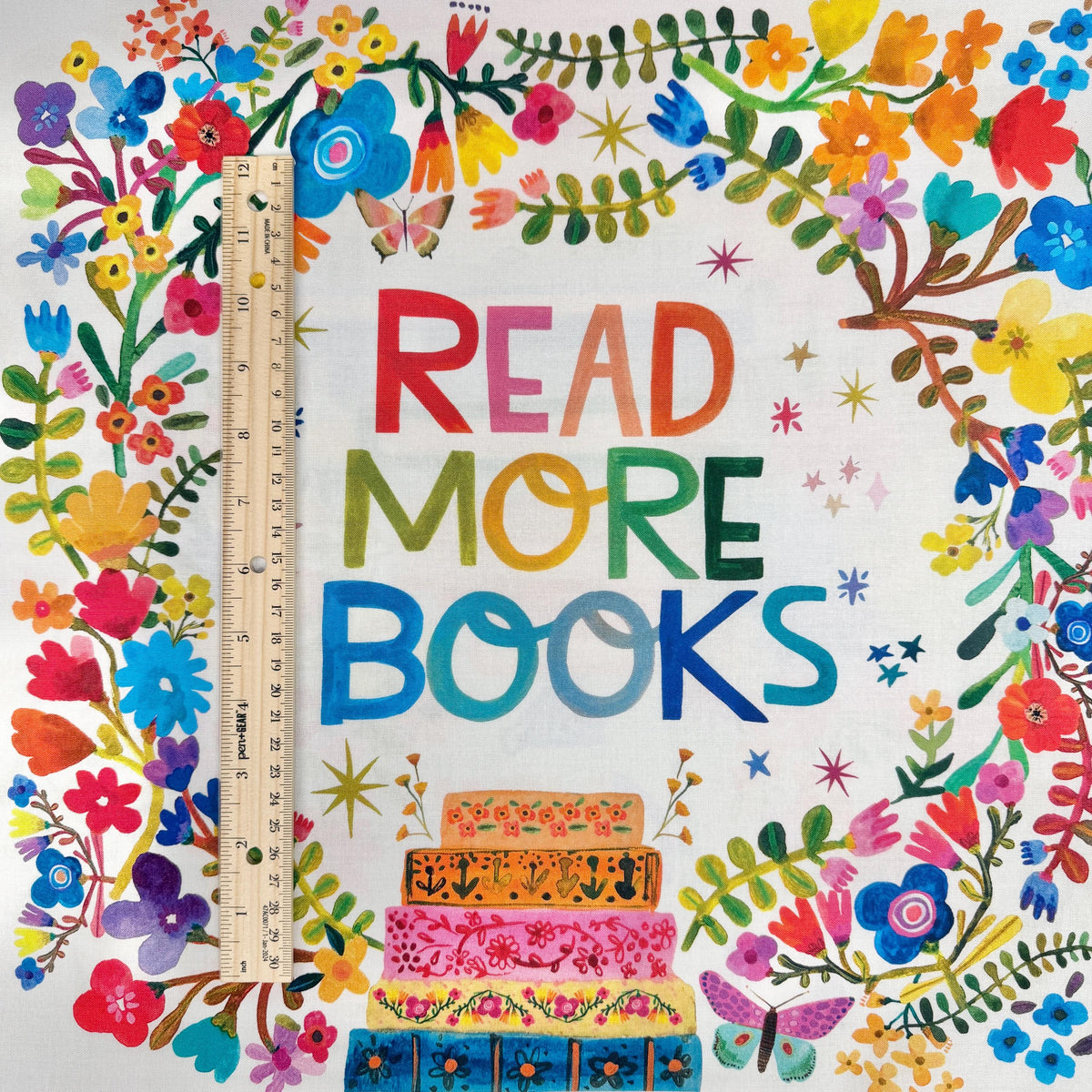 Books are Magic Panel - 36" x 44" - Michael Miller - 100% cotton fabric