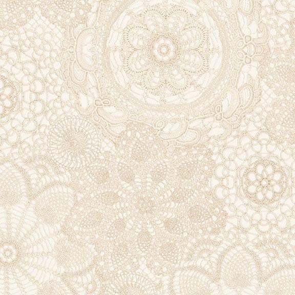 Cotton FAUX Lace Fabric - Cottage Lace - 100% Cotton - Marcus Fabrics - R261471D CREAM