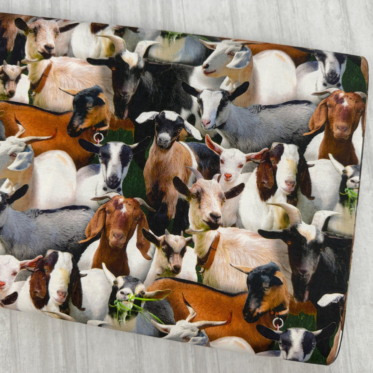 Goat Fabric - Farm Animals 434 Black - Elizabeth's Studio - 100% Cotton