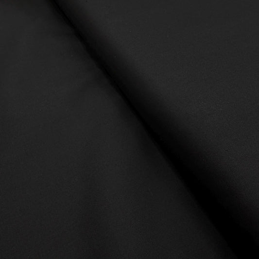 Solid Black Fabric - Timeless Treasures - 100% Cotton - SoHo Basics