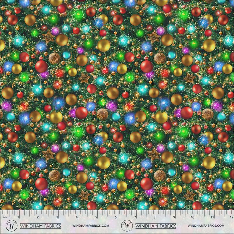 Christmas Ornament Fabric - 100% cotton - Winter Wonder - Windham Fabrics