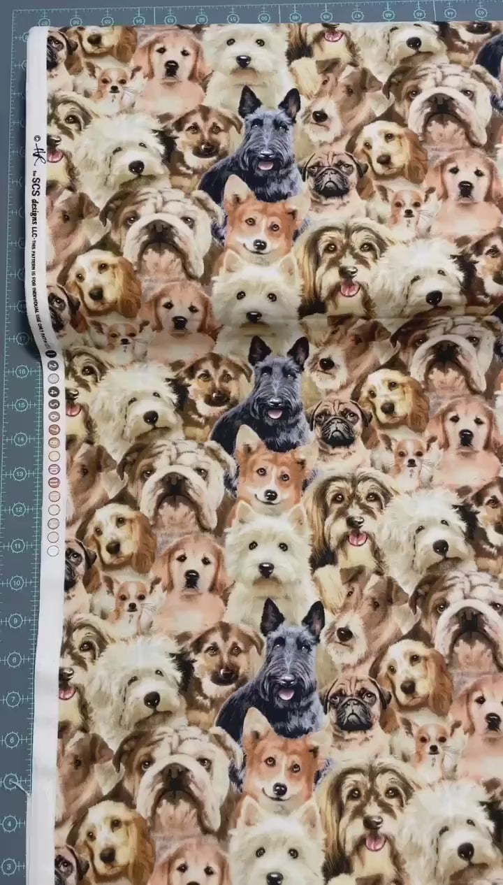 Dog fabric by the yard - Petpourri
