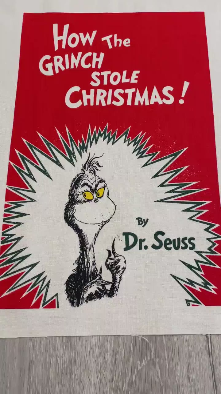 Dr. Seuss Books Panel - 44" x 24" - Robert Kaufman - 100% cotton fabric - ADE-15668-267 Adventure