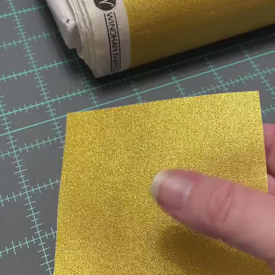 Gold Quilting Cotton - Metallic Gold 38934M-1 by Whistler Studios for Windham Fabrics