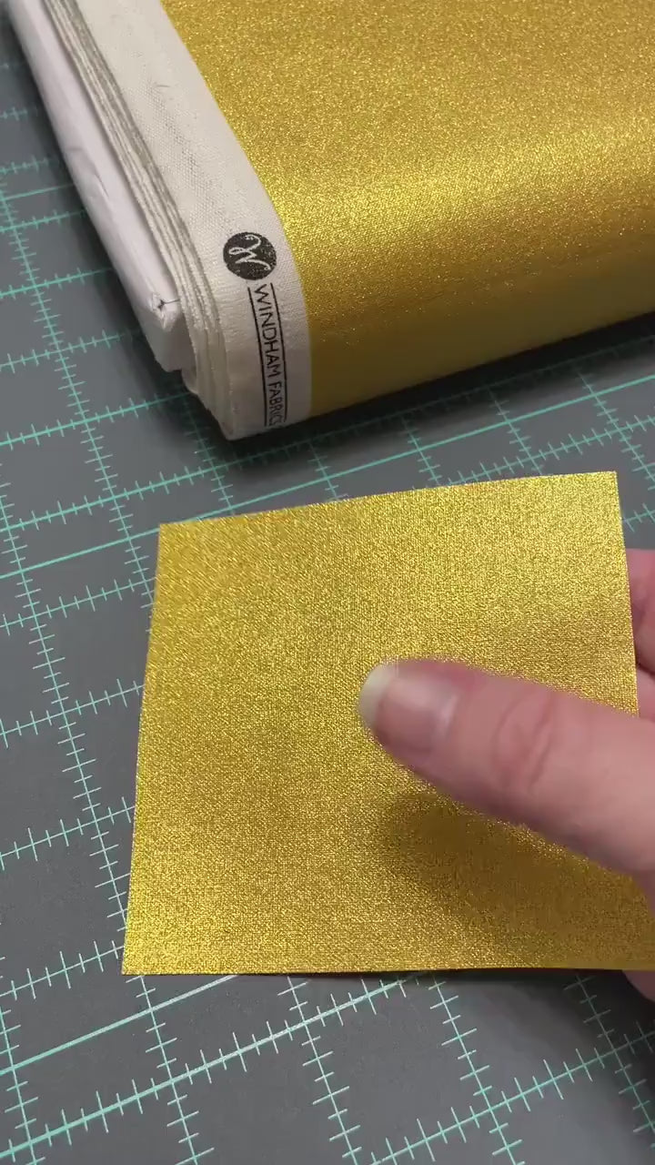 Gold Quilting Cotton - Metallic Gold 38934M-1 by Whistler Studios for Windham Fabrics