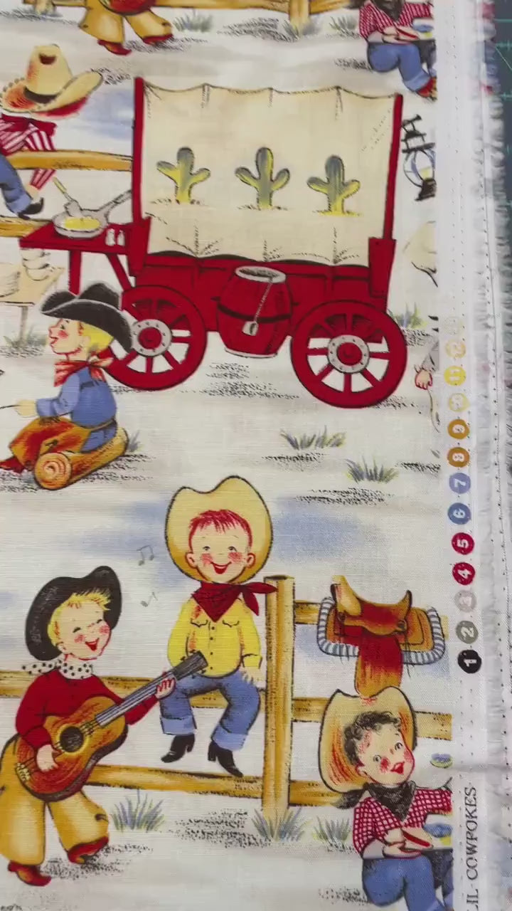 Lil Cowpokes Fabric - Michael Miller - 100% Cotton