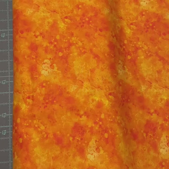 Orange Blender Fabric - Raindrops Collection
