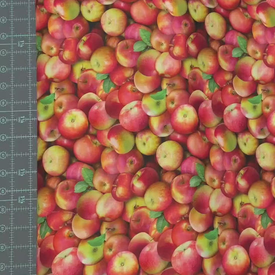 Apple Fabric - Food Festival collection by Elizabeth Studios