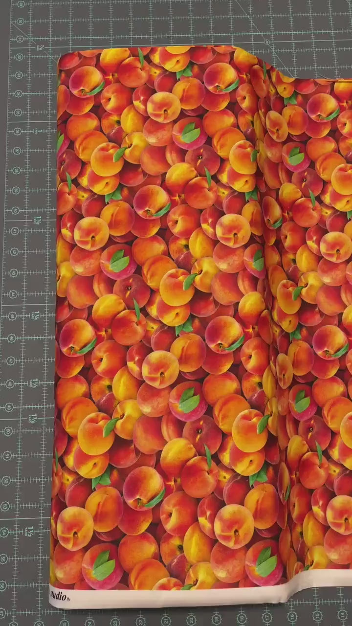 Peach Fabric - Food Festival collection