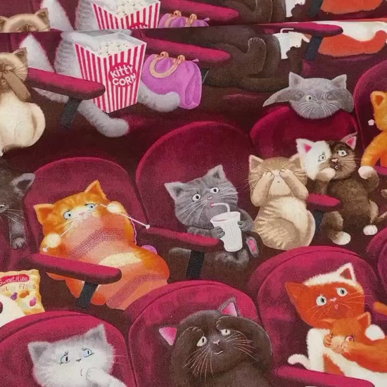 Scaredy Cat Fabric - Cat Lady Collection