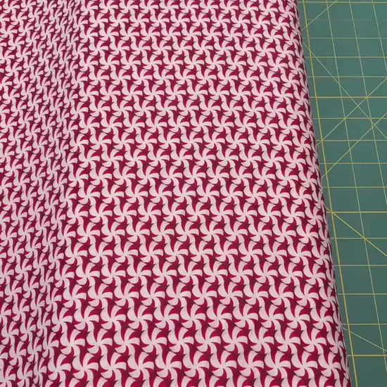Christmas fabric - Starlight Mint Candy - Furry and Bright