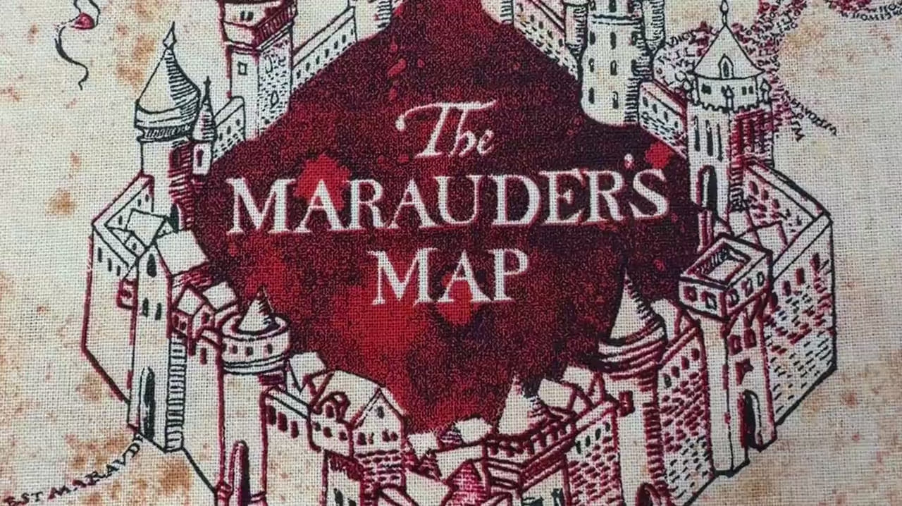Harry Potter Marauder's Map Fabric - 100% cotton - Camelot