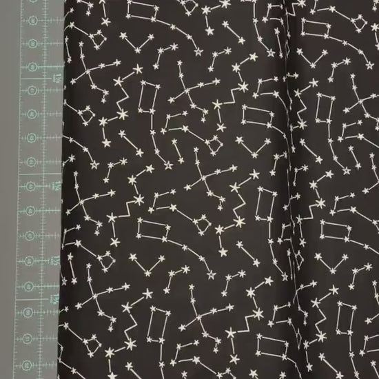Star Fabric - Michael Miller - Glow in the Dark - Starry Night collection - 100% Cotton - Constellation fabric Night Sky