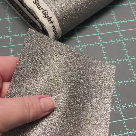 Starlight Metallics - Gunmetal - Quilting Cotton - Maywood Studio - MASM1000-K2 - Dark Grey
